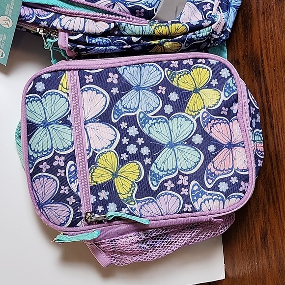 Butterflies Backpack and Lunch Kit Set - Picture 3 of 8